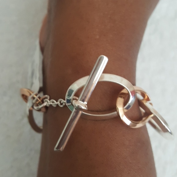 New Ralph Lauren Two Tone Oval Link Bracelet - Picture 4 of 6